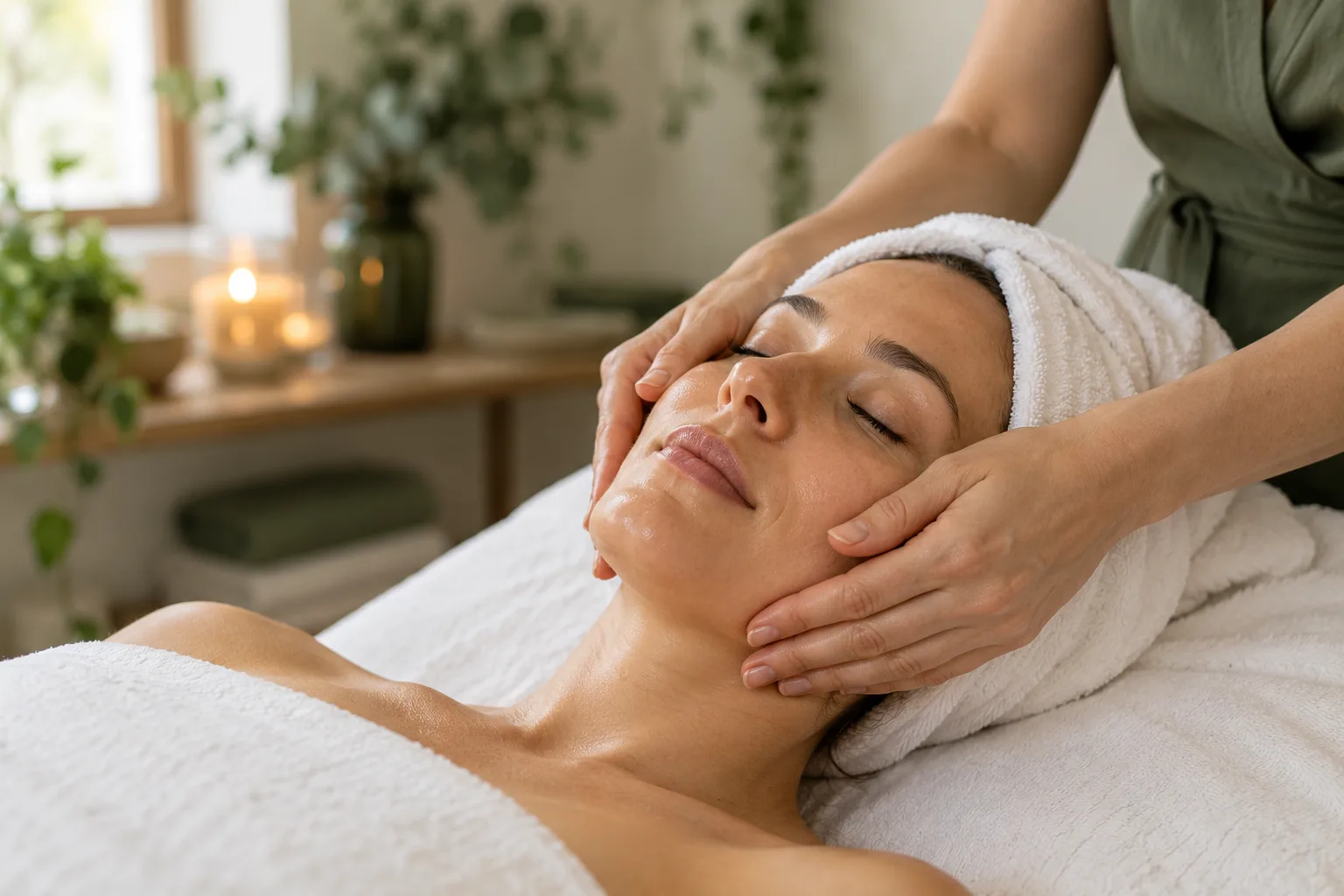 facial treatment photograph